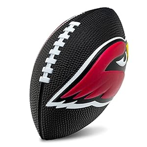 Franklin Sports NFL Arizona Cardinals Football – Kids Foam Football – Soft Football – Mini Size – Perfect for Gameday – 8.5″ 3D Logos!