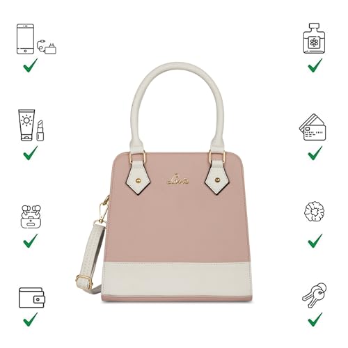 Image of Lavie Women's Pastel Roxie Small Satchel Bag | Satchel Handbag for Work | Ladies purse | Stylish Shoulder Bag | Gift for Women