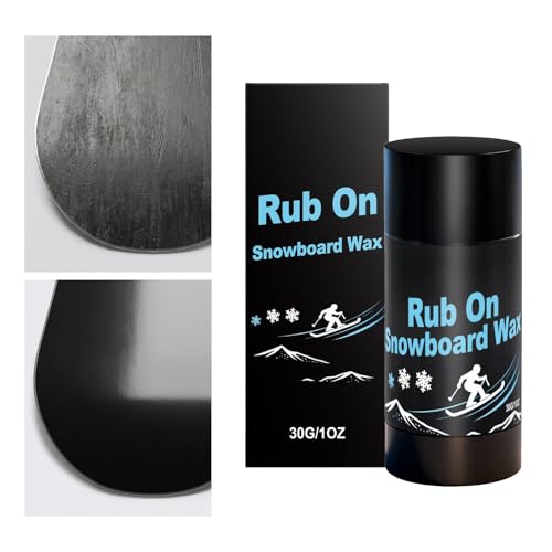 Rub On Snowboard Wax - Glide Booster for Winter Speed Control | Paraffin Blend with Pocket Stick Design, Hand Apply Friction Reduction Aid, Cold Weather Board...