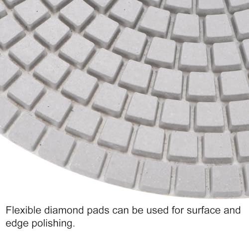 Image of uxcell Diamond Polishing Pad 7-Inch 3000 Grits Wet /Dry Grinding for Stone Concrete Marble Countertop Floor 2pcs