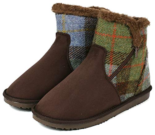  Harris Tweed(ハリスツイード) ムートンブーツ L