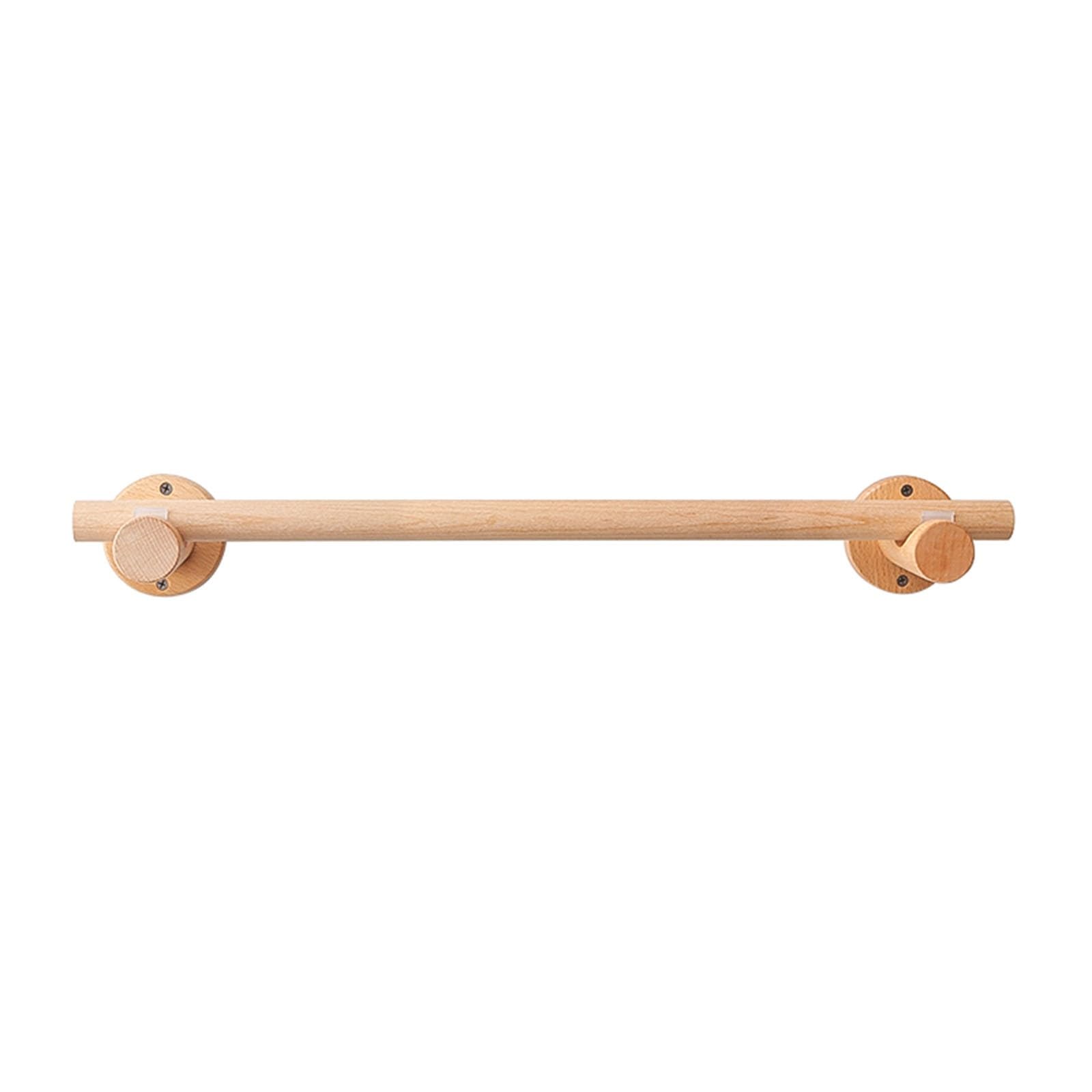 Bastone per tenda in legno massello, 120 cm, design silenzioso B per una facile installazione, stile fisso, ideale per camera da letto