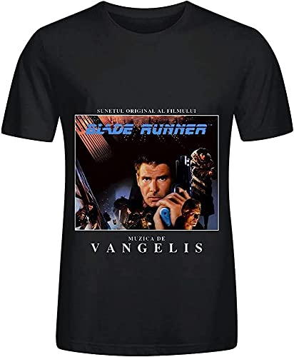 Photo de Va@nge@lis T-shirt imprimé Blade Runner Rock pour hommes, col rond, XL, noir, Noir , XL