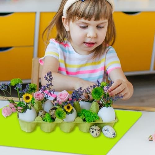 Tapis de Table Extra Large en Silicone pour travaux manuels, dîner, Bureau, comptoir, Protection imperméable, Isolation Thermique, Outil de Cuisine, pâtisserie, Vert (60 x 40 cm) – vue 2