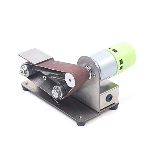 Mini Electric Belt Sander Machine, 15° Fixed Angle Abrasive Belt Machine 33030mm Belt US plug 110V Polishing Machine, Abrasive Belt Machine, Sanding Machine, Knife Sharpener (795 Motor)