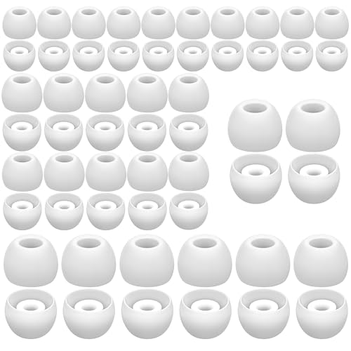 IANFAN 60 tapones de silicona de repuesto para los oídos, almohadillas de silicona suave, accesorio de goma compatible con la mayoría de los auriculares intraurales (3 tamaños)