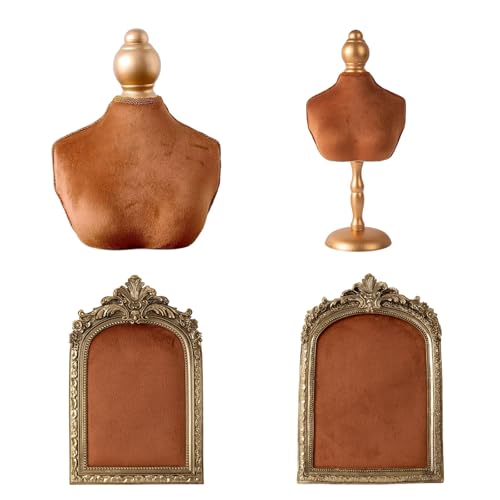 Forme de cou en bois tendance buste collier support bijoux vitrine boutique - 5