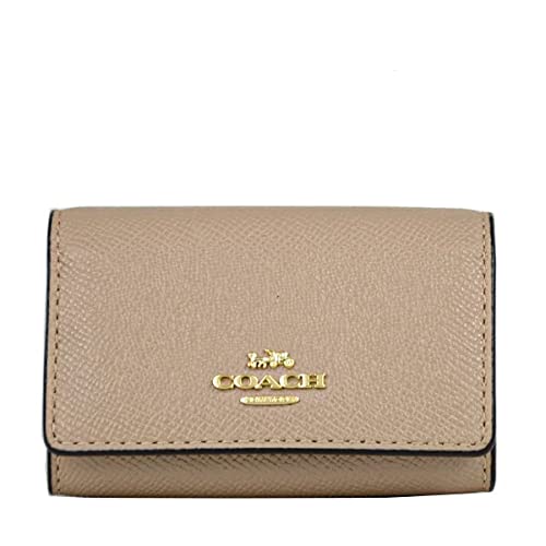 COACH(コーチ) 5連キーケース レザー PVC F76741 キーリング アウトレット レディース メンズ ベージュ