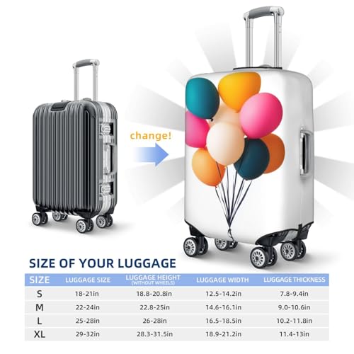 Bouquet Of A Mini Balloon Elastic Travel Luggage Covers Dustproof Scratch-Resistant Suitcase Protector Fit 22-24 Inch4