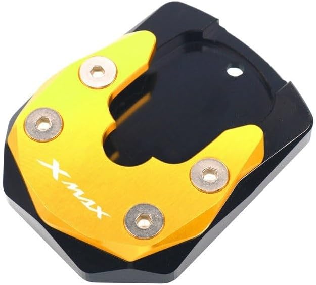 Miniatura 2 de HASMI Side Stand Enlarger Motorcycle CNC Kickstand Enlarge Plate Pad Side Stand Enlarger for Yam&aha Xmax 125 250 300 X-MAX XMAX300 XMAX250 2017-2022