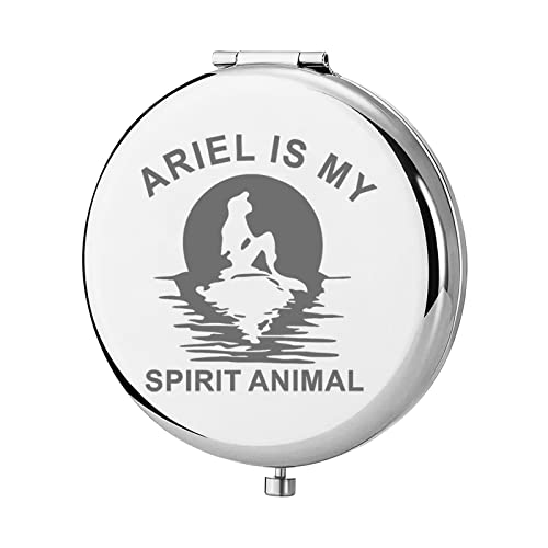 Keychin Ariel Princess Pocket Mirror Mermaid Ariel Fans Gifts Ariel Is My Spirit Animal Compact Mirror For Women Girls (Ariel Mirror-S) #TOP27