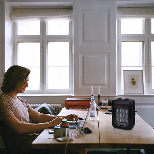Brightown Portable Electric Space Heater: 1500W/750W Ceramic Small Heaters with Thermostat Heat Up 200 sq. Ft in Minutes|Safe & Quiet for Office Room Desk Indoor Use (Small) Brightown Portable Electric Space Heater: 1500W/750W Ceramic Small Heaters with Thermostat Heat Up 200 sq. Ft in Minutes|Safe & Quiet for Office Room Desk Indoor Use (Small)