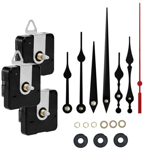 Roymnie 3Pcs Clock Mechanism Replacement Kit Battery Operated Silent