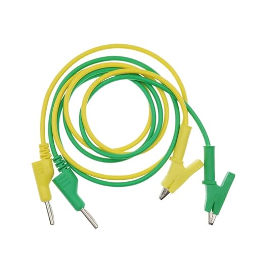 Cable de prueba de 4 mm tipo banana apilable con aislamiento reforzado de 1 metro