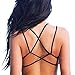 Underwear,toraway Women Crop Tops Strap Vest Cut Out Shirt Beach Tank (Black)