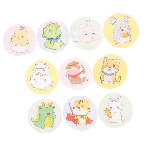 Beavorty 240 piezas Apositos Adhesivos Redondos Pequeños con Dibujos Animados Unidades Banda Protectora Transpirable para Cuidado de Heridas Infantiles Material Seguro y Elástico para Uso