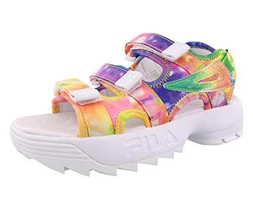 Fila Disruptor Tie Dye Boys Shoes Size 1, Color: Multi