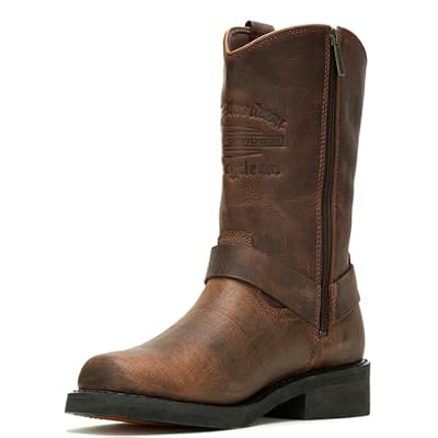 Harley-Davidson Men's Hustin West 11-Inch Black Motorcycle Boots, D93865