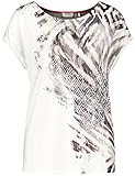 pedro del hierro mujer fiesta Camiseta de manga corta. Gerry Weber T-Shirt 1/2 Arm Camiseta, Crudo Negro Sahara Print, 44 para Mujer