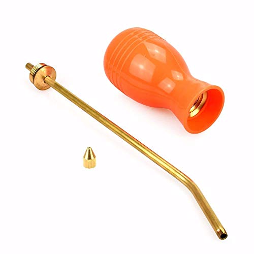 MENGZHEN 1PC Bulb Duster Applicateur Insecticide Distributeur Terre Diatomée Autres Insecticides Poudrés Pesticides 30*5.5cm Orange Cover