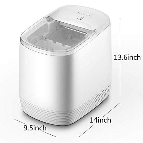 MHGD Eismaschine 15 kg in 24 Stunden, Eiswürfelbereiter LED-Anzeige, Eiswürfelmaschine 9 Eiswürfel fertig in 6-10… – Bild 7