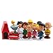 12 Pcs/Set Snoopy DIY Gardening PVC Action Figurine Toy Cake Toppers 2''