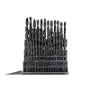 Drill America DWD4050-SET HSS Drill Bit Set in Metal Case, 1-5.9 mm x 0.1 mm