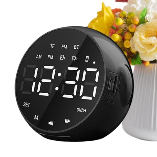 Reloj despertador para dormitorio, pantalla LED, sonido fuerte, recargable, inteligente, eficaz para personas que duermen profundamente, para el hogar, oficina, dormitorio, sala de estar, viajes