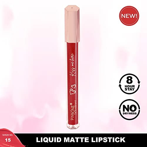 Image of PINK LINE Intense Matte Velvet Lip Gloss /Non-cracking Anti-transfer Long-Lasting Waterproof Liquid Lipstick /Lip Gloss Set (Pack of 1)