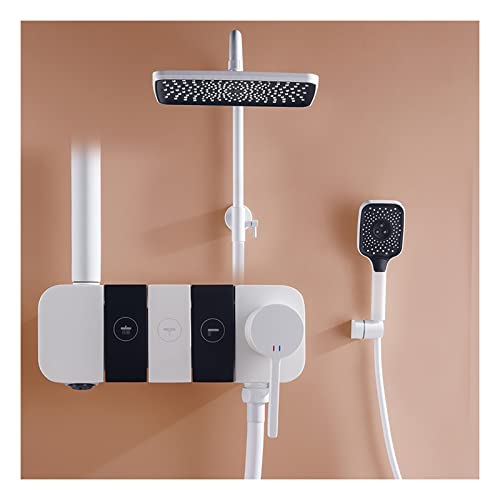 Ensemble de robinet de douche mural ajustable pour résoudre le manque de pression et d'espace - 2