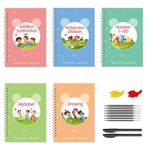 Libros de práctica de escritura ranurados para corregir el agarre infantil