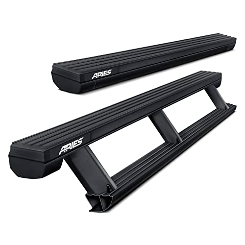 ARIES 3047975 ActionTrac 79-Inch Retractable Powered Running Boards, Select Jeep Gladiator, Black