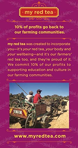 image for My Red Tea | USDA Organic Rooibos Tea | 80 Tagless Teabags | Single-Or