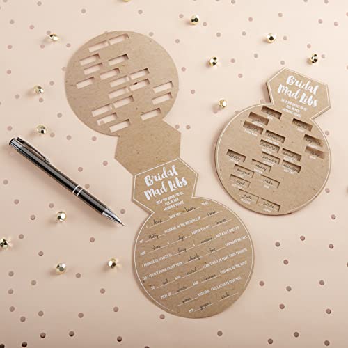 Kate Aspen 28441NA Bridal Shower Games, Ring Shaped Mad Libs Cards (Set of 50) Wedding Shower Game, Engagement Party - Image 3