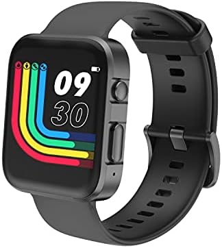 HiFiT Smart Watch, IP68 Waterproof Answer Calls Fitness Activity Tracker, Blood Oxygen Meter Sleeping Monitor with 1.57 Inch Touch Screen for Men Women-Black