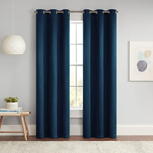 Eclipse Darrell Modern Blackout Thermal Grommet Window Curtains for Bedroom