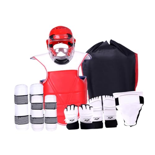 LeeQinersw Kit Completo de Taekwondo con Ocho Accesorios para Entrenamiento, M