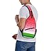 SURERUIM Cute Cartoon Watermelon Sling Bag for Women Men Crossbody Shoulder Backpack Watermelon Background with Black Seeds Chest Bags Summer Fruit Tropical Gym Bag Travel Hiking Casual Daypack