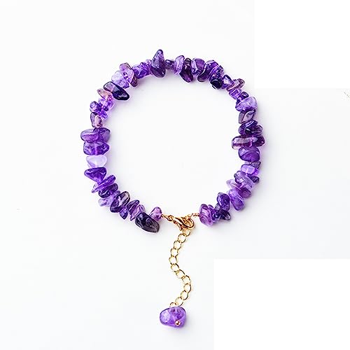 Bracelet Améthyste Lavande Extensible : Plus de Problème de Taille !