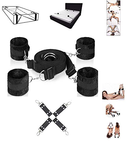 Under Mattress BDSM Restraints Couples Bondage Kit Beginner Bedroom Restraint System Adjustable Adult Restraint Kit - Discreet Sex Toys Couples Kink Gear BDSM Gear Beginners
