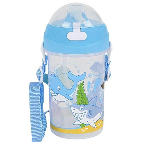 DollarItemDirect 12 oz Pop up Straw Aquatic Water Bottle Case of 72