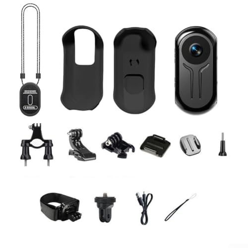 SMZhomeone Mini caméra corporelle HD1080P portable pour vision nocturne, enregistreur vidéo POV grand angle de 120°, écran IPS de 0,91", design pendentif magnétique, prend en charge 512 Go de mémoire