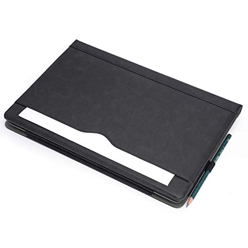 TYTX Compatible with MacBook Pro Leather Case 15 Inch 2016-2019 Release (A1990 A1707) Laptop Sleeve Protective Folio Book Cover with Vents, Black by TT TYTX - Image 5