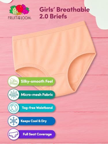 Image of Fruit of the Loom Girls' Breathable Underwear