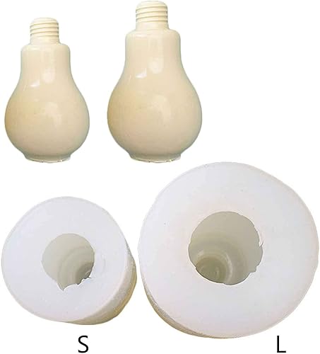 Miniatura 7 de Molde de silicona en forma de bulbo para hacer velas, jabón, yeso, escritorio, ornamento, pasteles, fondant, velas de chocolate, moldes de silicona