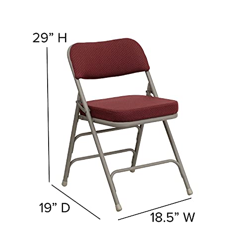 image for Flash Furniture Hercules Series Metal Folding Chairs with Cushioned Se