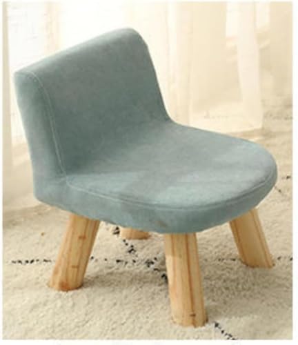 Qfmr 木製 小さい 子供用椅子ローチェア 子供 キッズチェア 背もたれ付き 子ども かわいい 低い椅子 リビング学習 キッズ ロータイプ 学習イス チェア スツール (F,30×30×35cm)