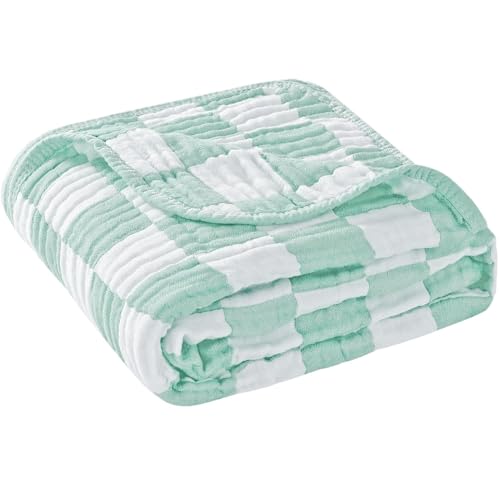 Image of HardNok Ultra Soft Muslin Baby Blanket, A Versatile Swaddle and Bed Blanket for Babies, Toddlers, Boys, and Girls (1 Pack).