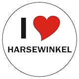 wetterbericht harsewinkel Spitzenprodukt aus Folie INDIGOS UG I Love HARSEWINKEL Handyaufkleber Handyskin 50x50 mm rund