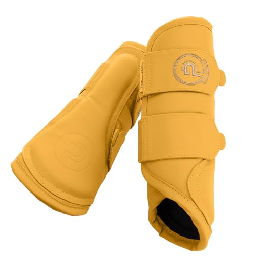 Guêtres Eskadron cuir synthétique jaune platine 2025 protection tendons